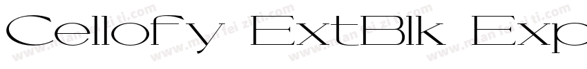 Cellofy ExtBlk Exp字体转换